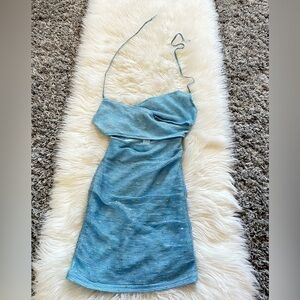 Light blue mini dress